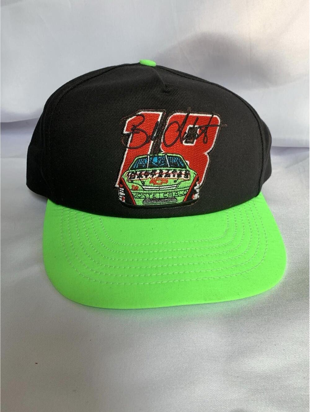 RARE Bobby Labonte Interstate Batteries Vintage Snapback Hat Cap NEW NEON 18